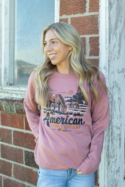 AFC Grazing Horse Adult Crewneck