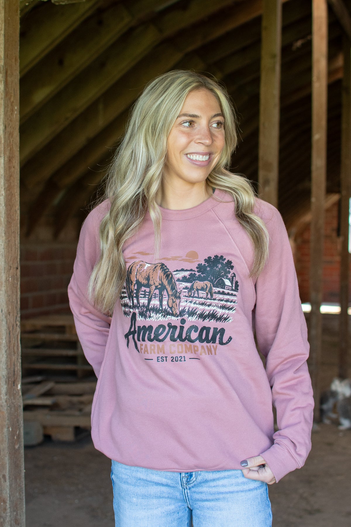AFC Grazing Horse Adult Crewneck