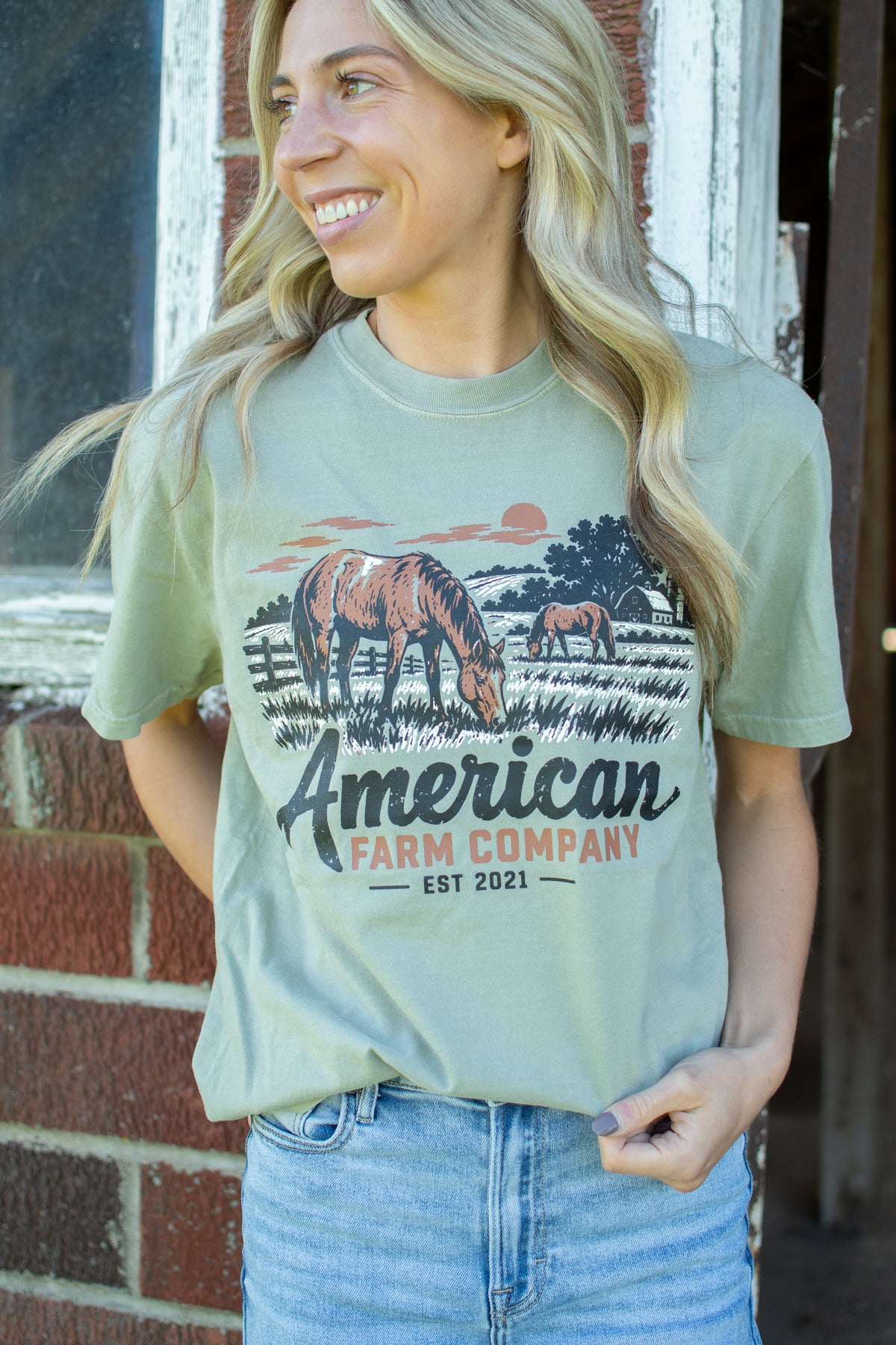AFC Grazing Horse Adult T-Shirt