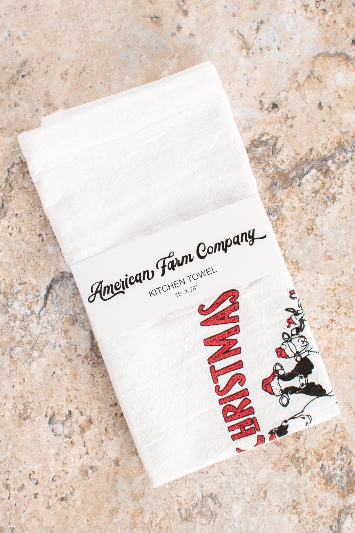 AFC 'Merry Christmas Ya Filthy Animals' Flour Sack Kitchen Towel