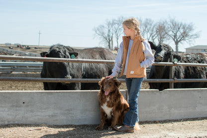 AFC Sherpa Lined Brown Vest - Toddler/Youth