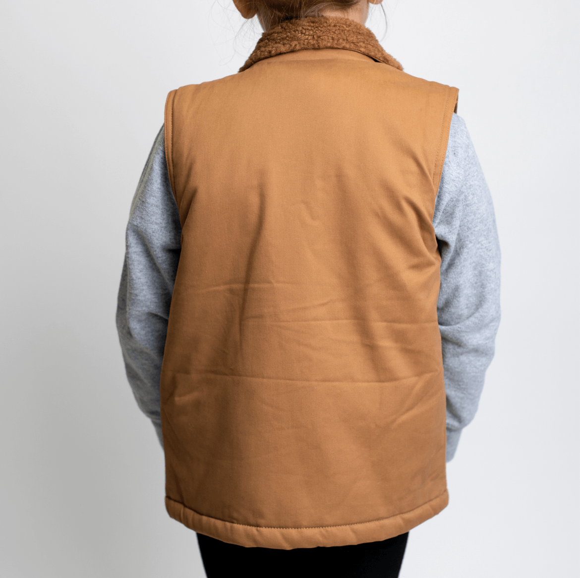 AFC Sherpa Lined Brown Vest - Toddler/Youth – American Farm Company