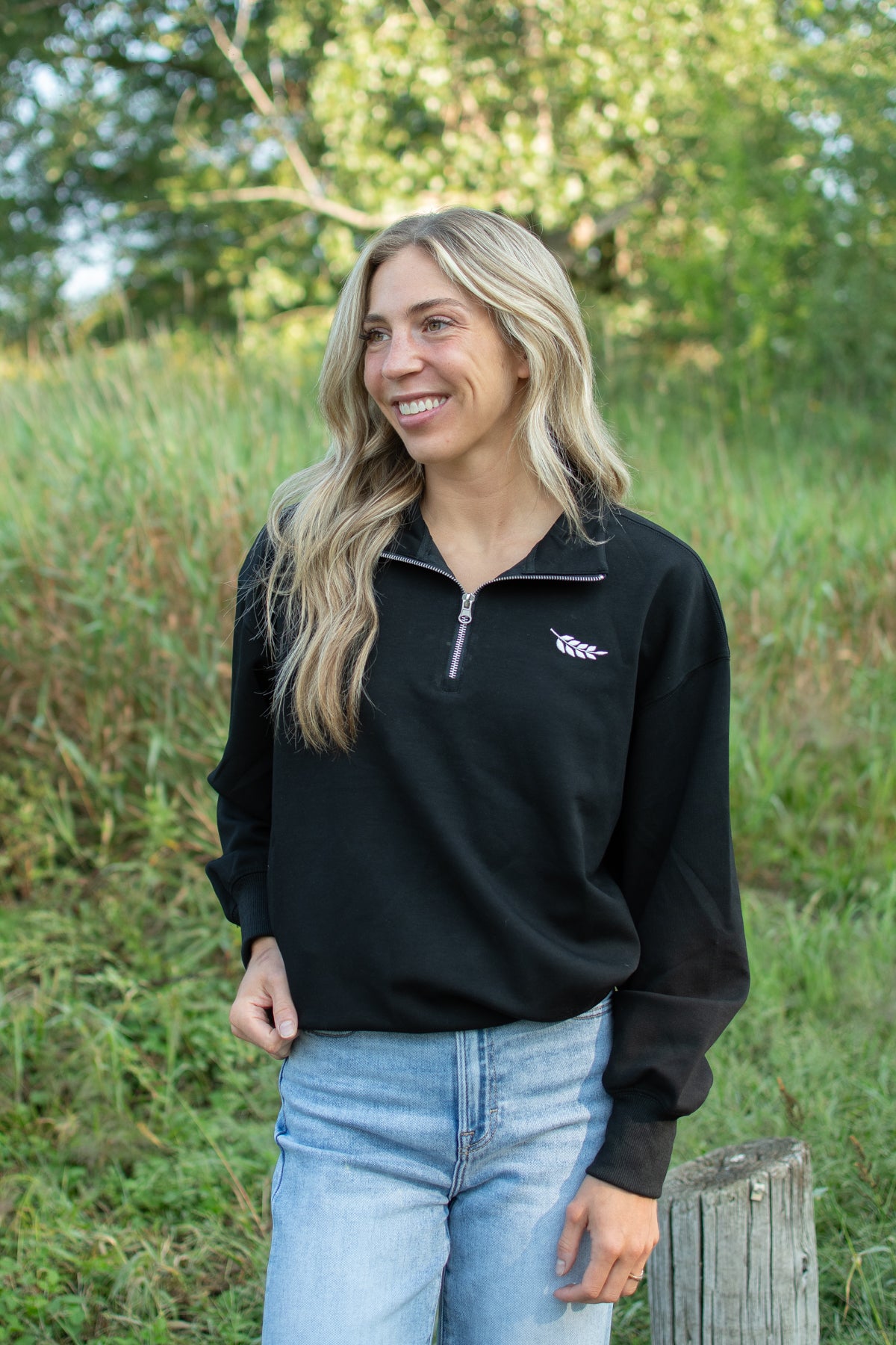 AFC Signature 1/4 Zip - Black