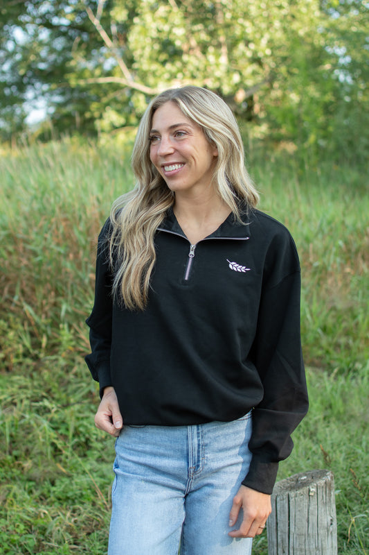 AFC Signature 1/4 Zip - Black