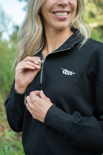 AFC Signature 1/4 Zip - Black