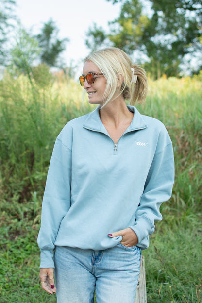 AFC Signature 1/4 Zip - Dusty Blue