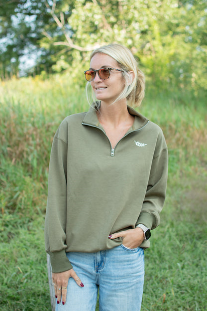 AFC Signature 1/4 Zip - Olive