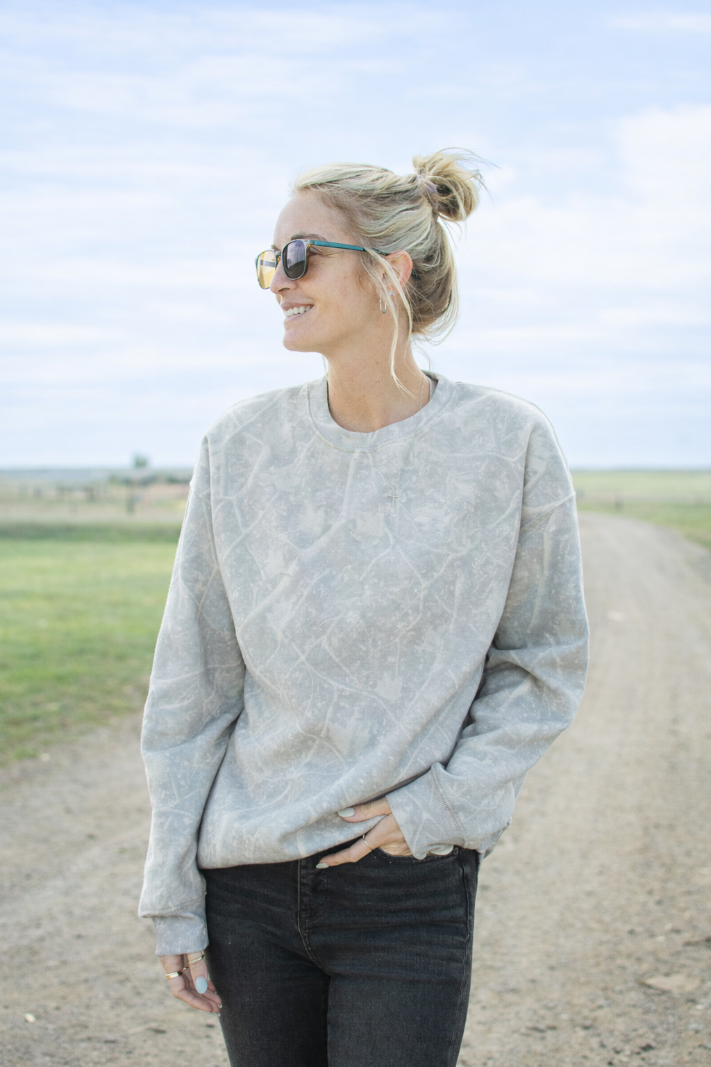 AFC Washed Camo Crewneck