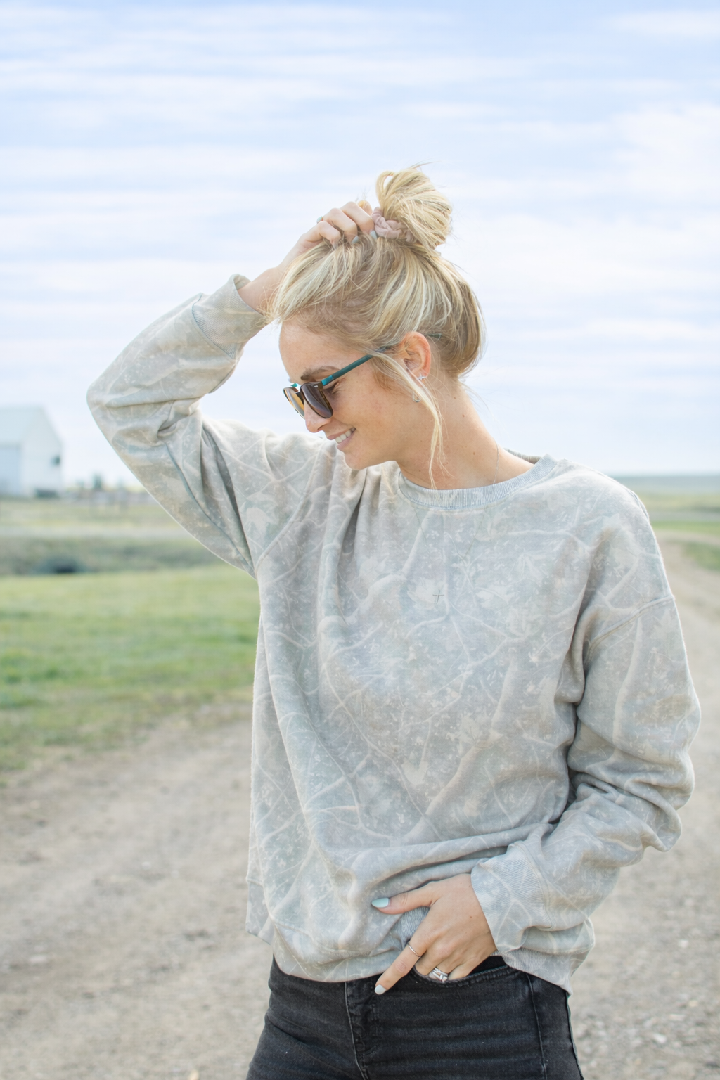 AFC Washed Camo Crewneck