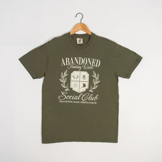 Abandoned Hunting Wives Club Olive Tee - American Farm Company