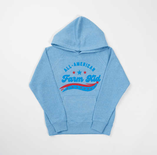 All-American Farm Kid Blue Hoodie - American Farm Company