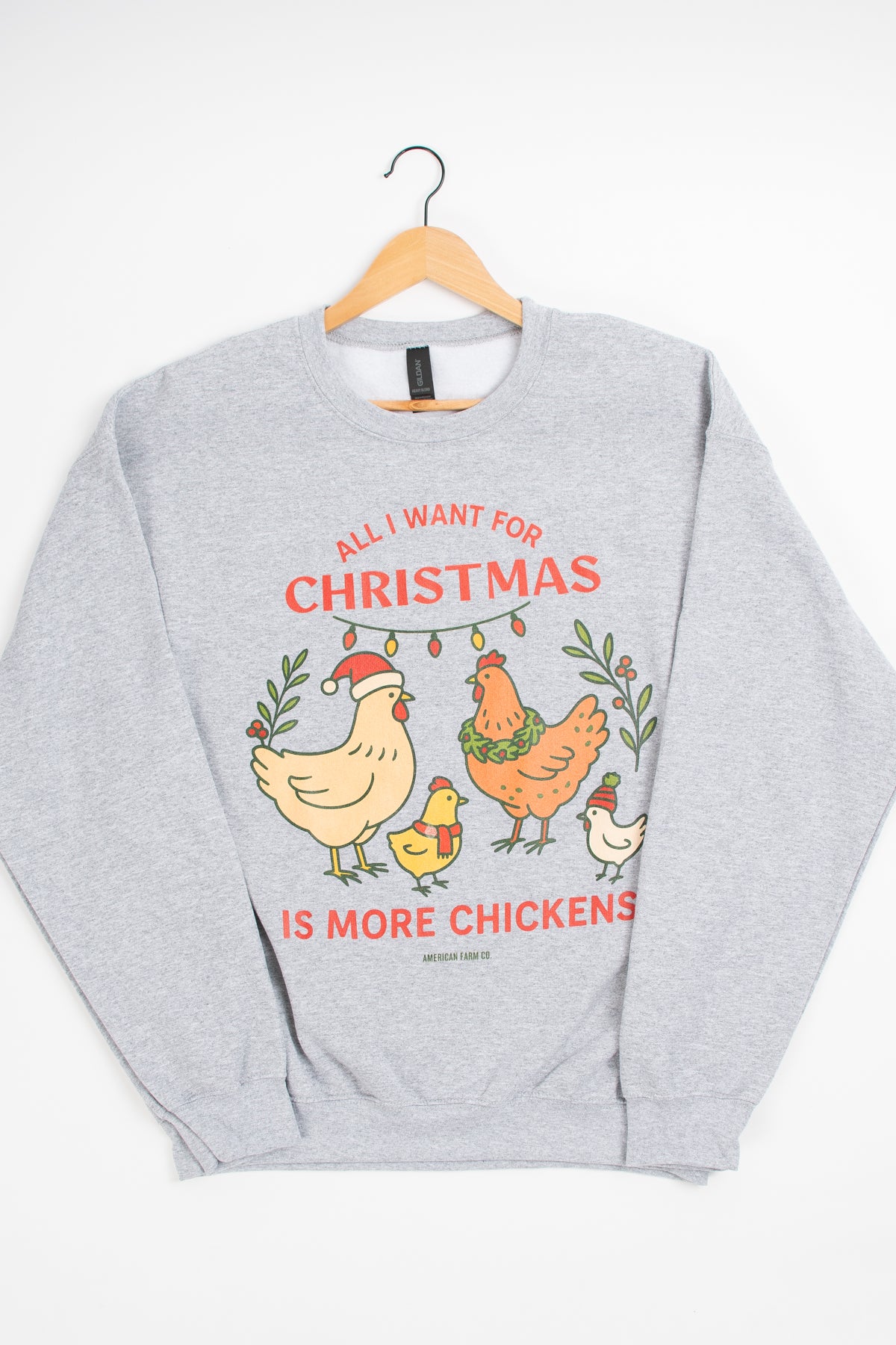 'All I Want for Christmas is More Chickens' Crewneck
