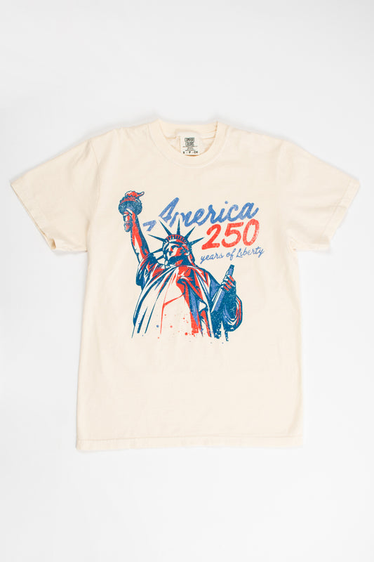 'America - 250 Years of Liberty' Ivory Tee