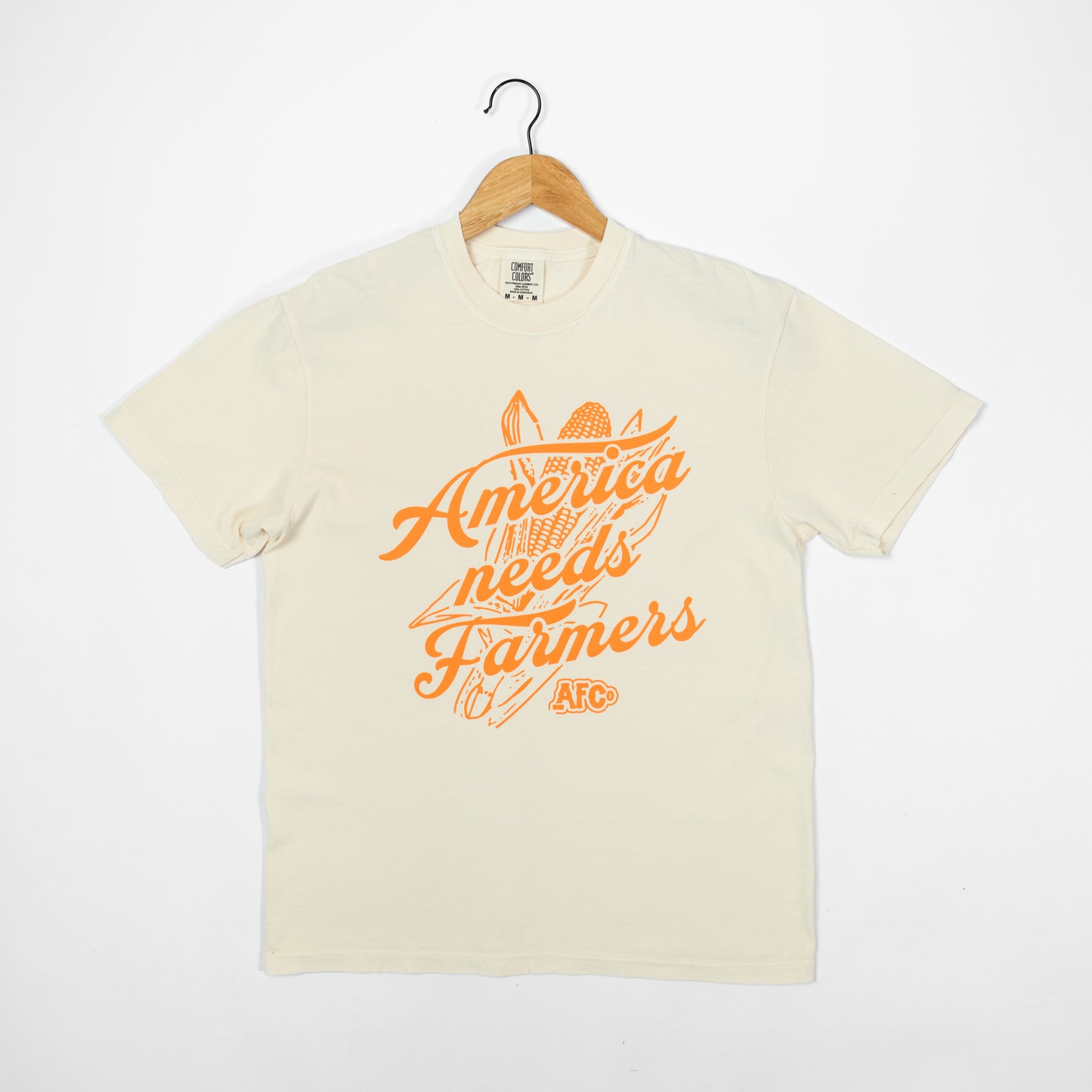 'America Needs Farmers' Ivory Tee