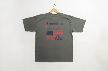 American Farmer Charcoal Tee (Made In America) - American Farm Company