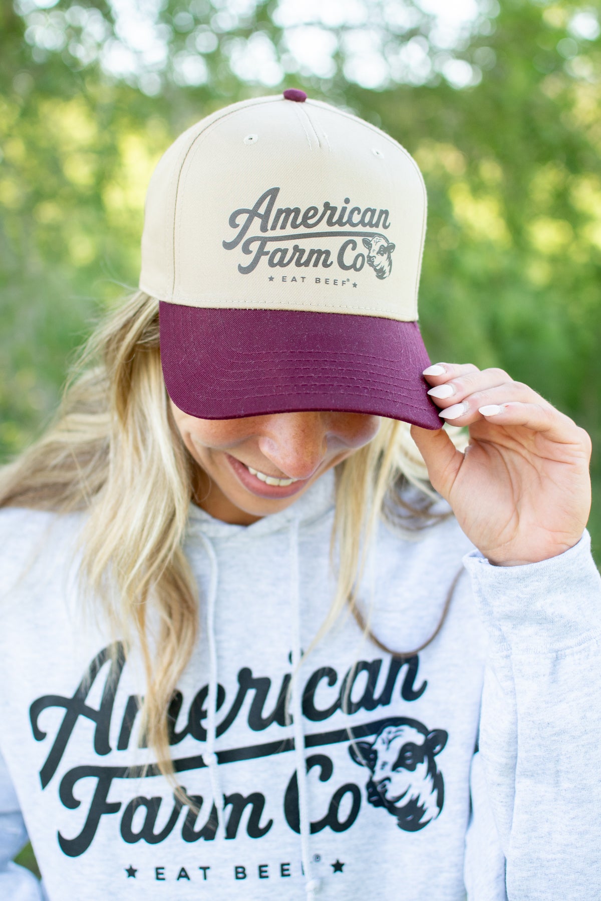 'American Farm Co - Eat Beef' Trucker Hat