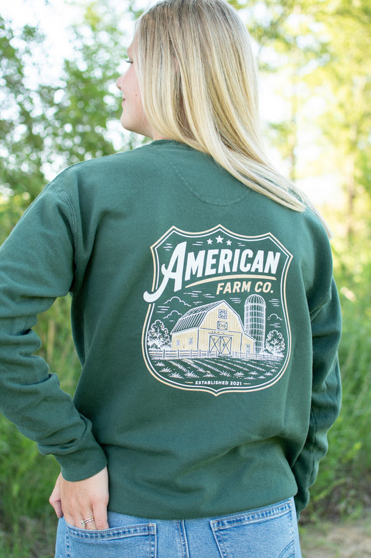 'American Farm Co.' Heritage Barn Crewneck
