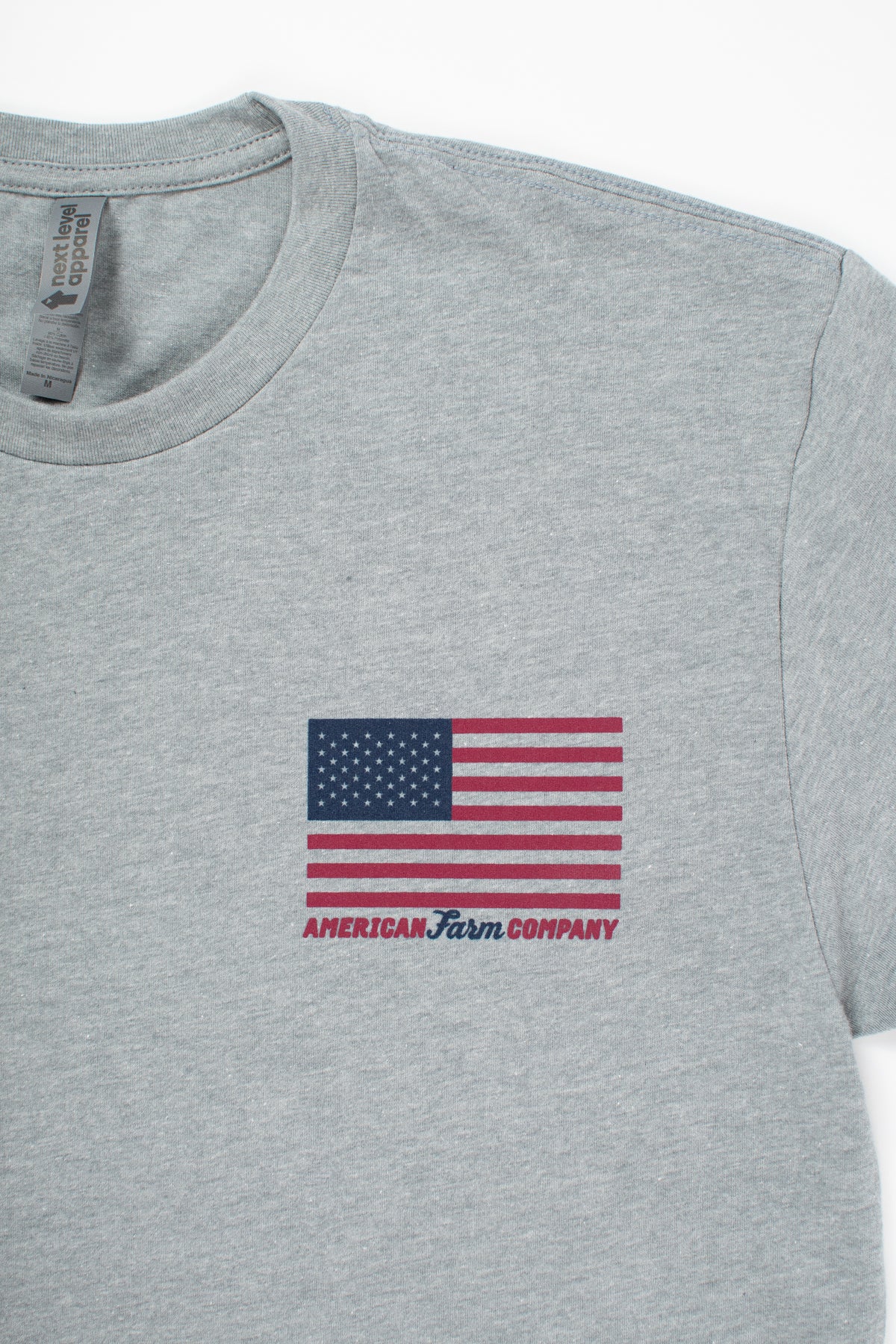 American Farm Company Flag Gray Essentials Tee
