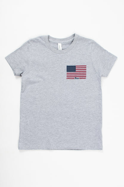 American Farm Company Flag Gray Toddler/Youth Tee