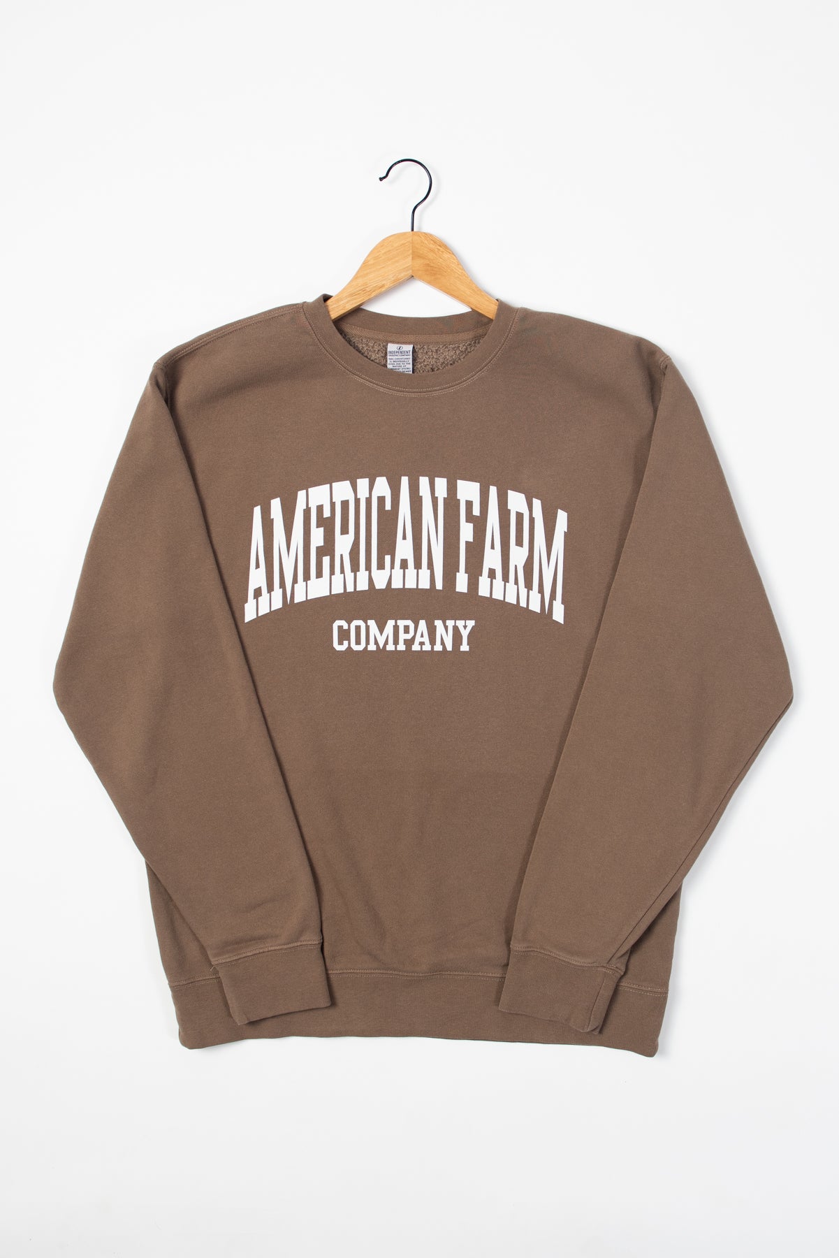 'American Farm Company' Brown Crewneck