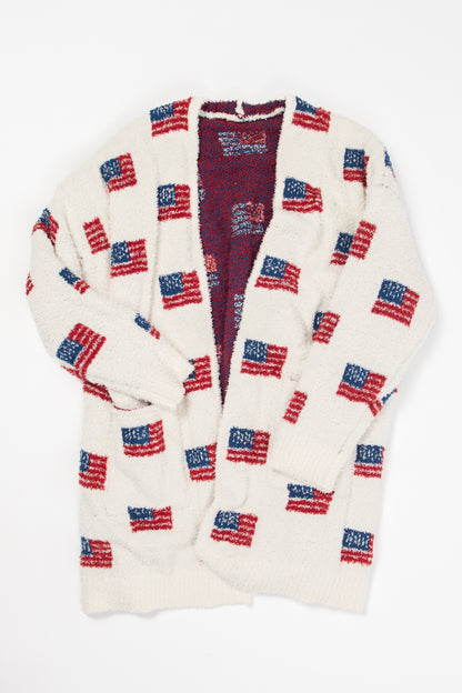 American Flag Luxe Cardigan