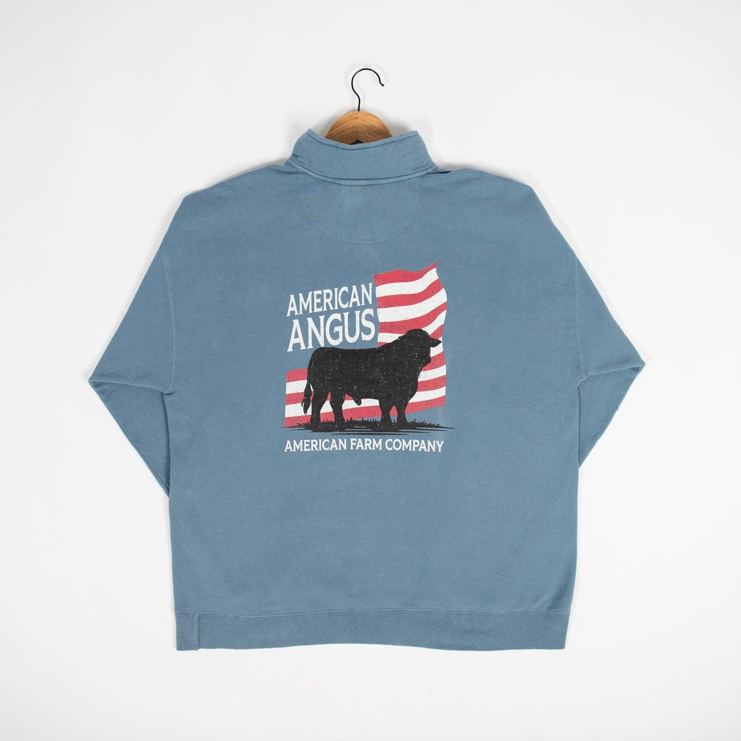 American Angus Blue 1/4 Zip - American Farm Company