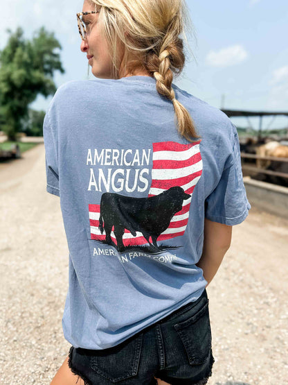 ‘American Angus’ Blue Tee