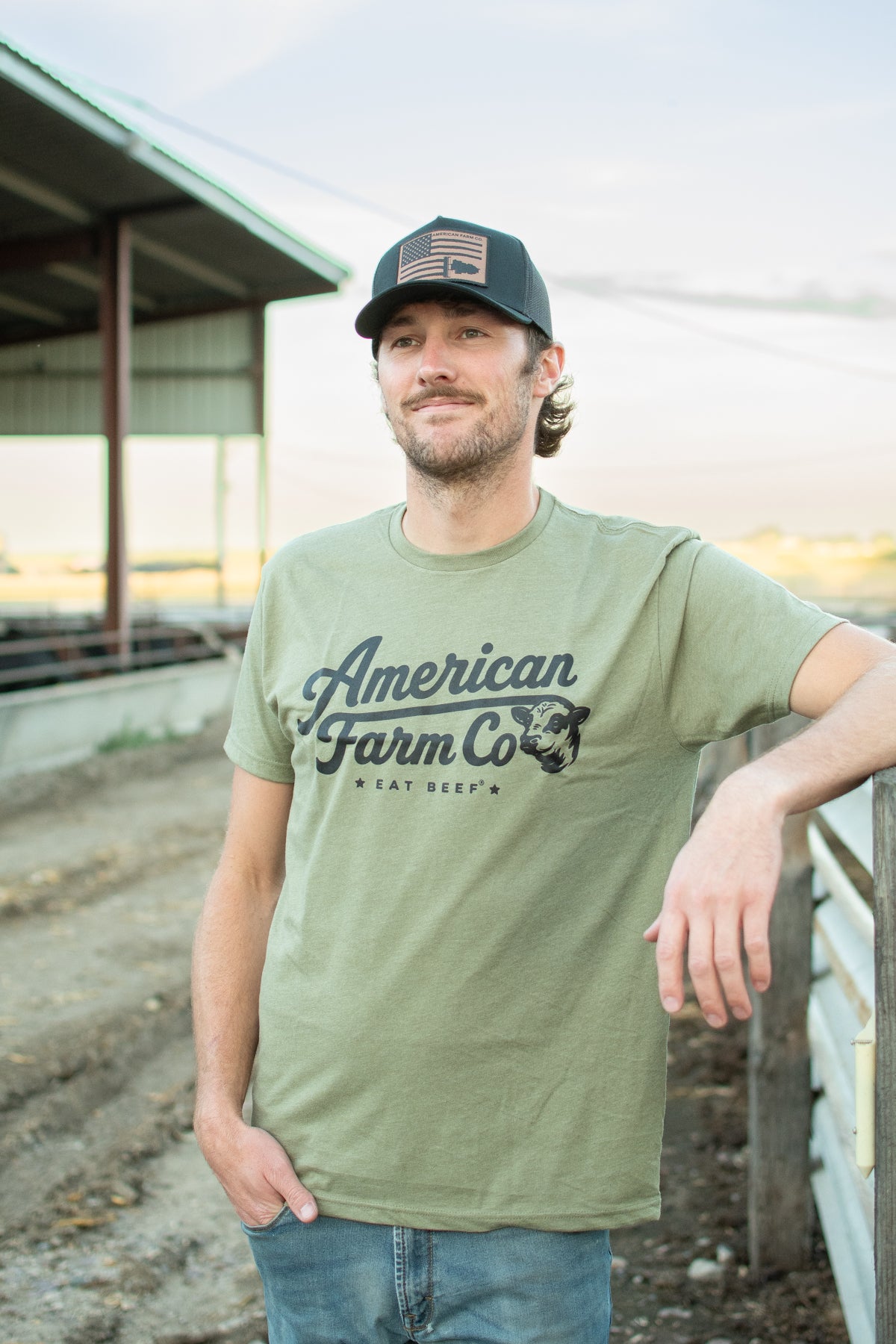 'American Farm Co - Eat Beef' Essentials T-Shirt