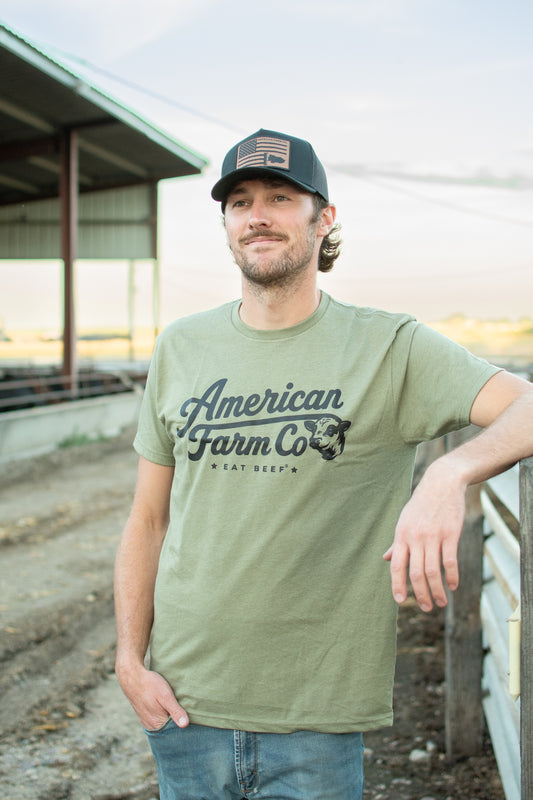 'American Farm Co - Eat Beef' Essentials T-Shirt