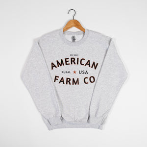‘American Farm Co' Rural - USA Brand Crewneck