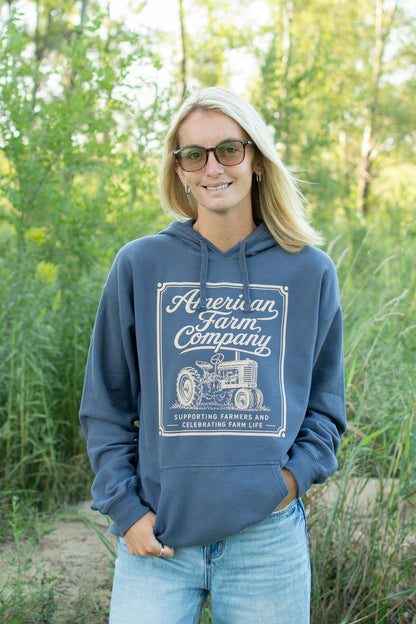 American Farm Company Tractor Adult Hoodie