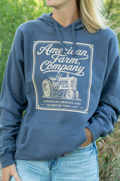 American Farm Company Tractor Adult Hoodie