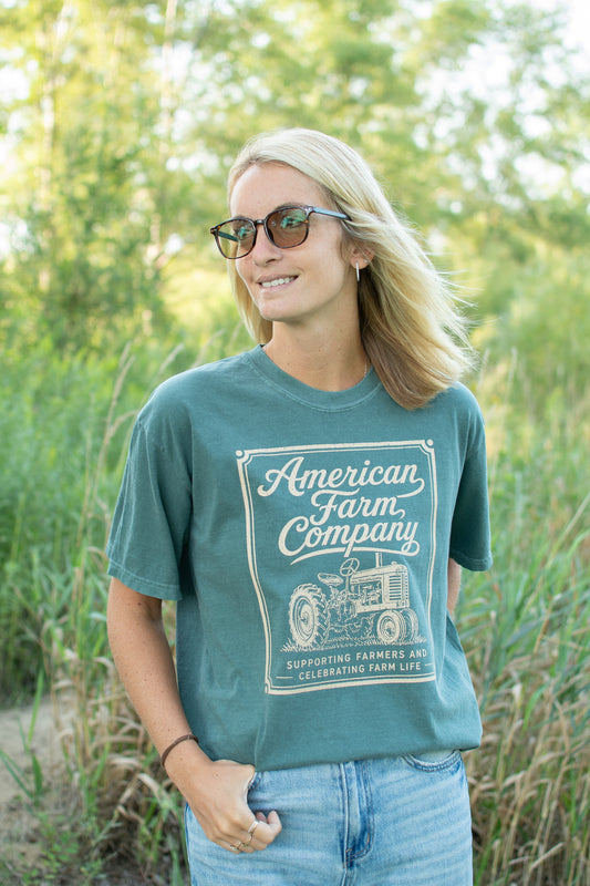 American Farm Company Tractor Adult T-Shirt