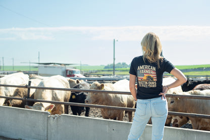 American Farmer 'Bustin' Ours to Feed Yours' Black Tee