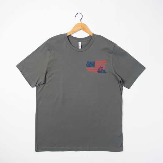 American Farmer Charcoal Tee (Made In America)