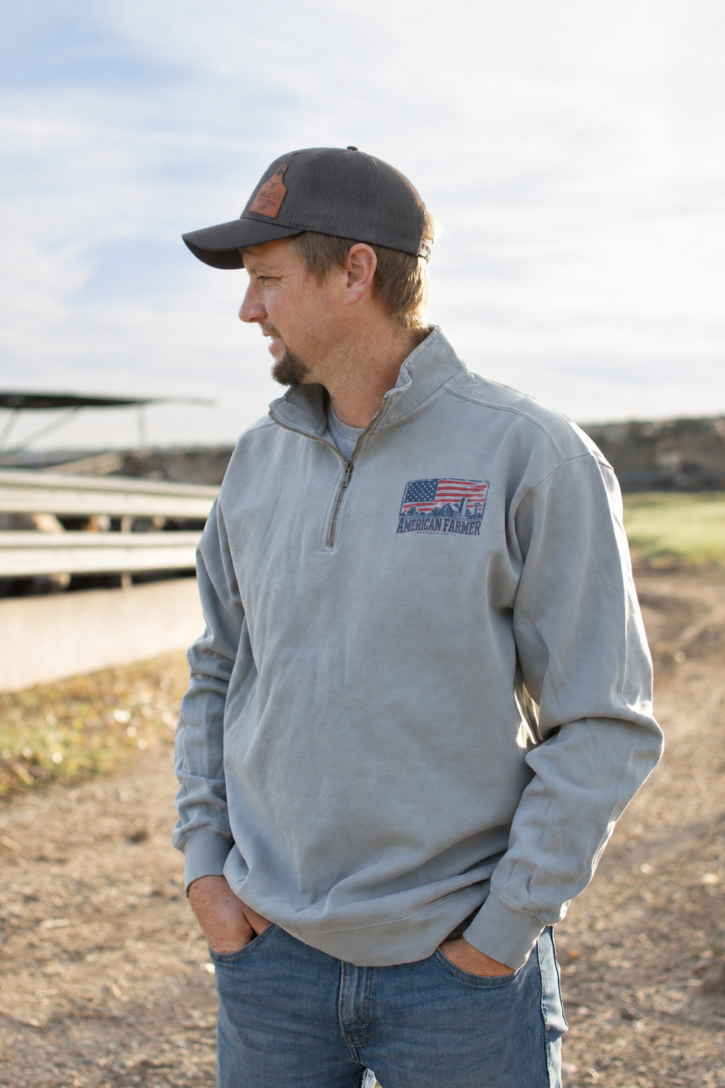 'American Farmer' Heritage Adult 1/4 Zip