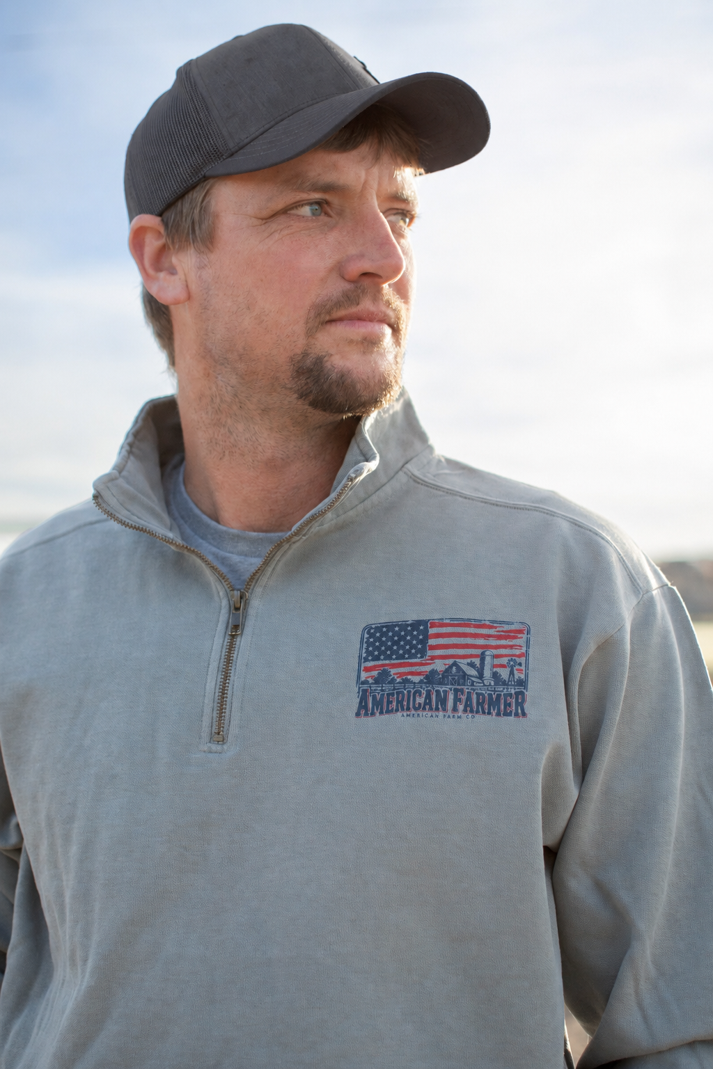 'American Farmer' Heritage Adult 1/4 Zip