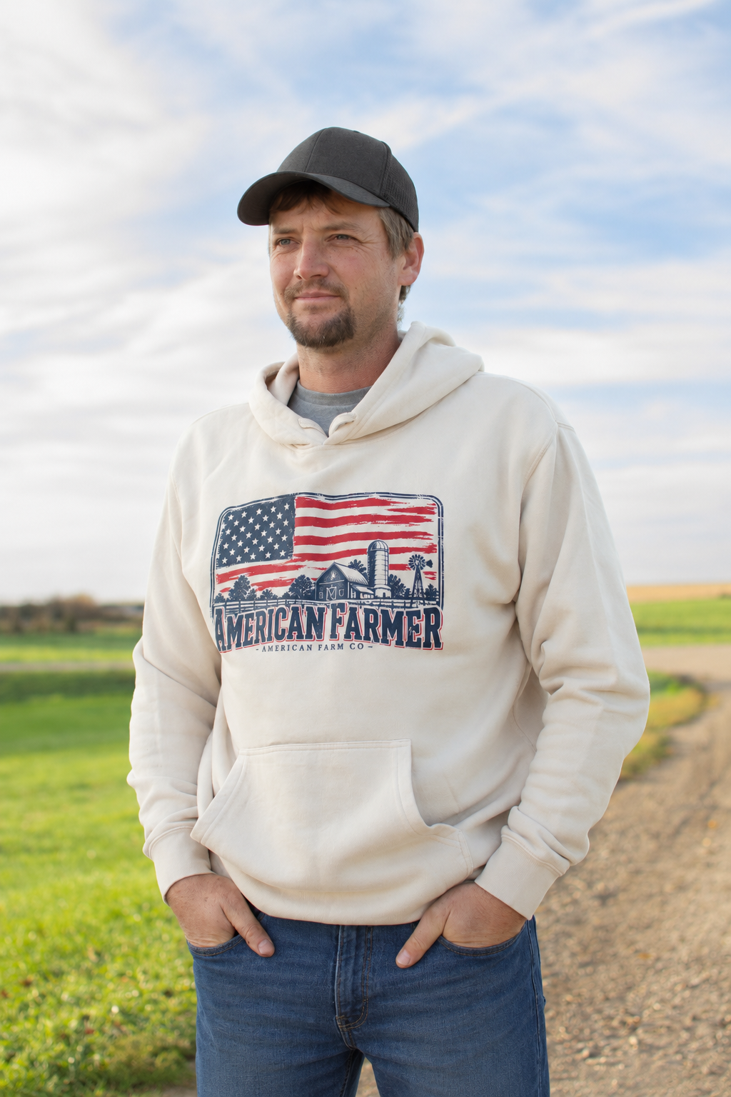 'American Farmer' Heritage Adult Hoodie