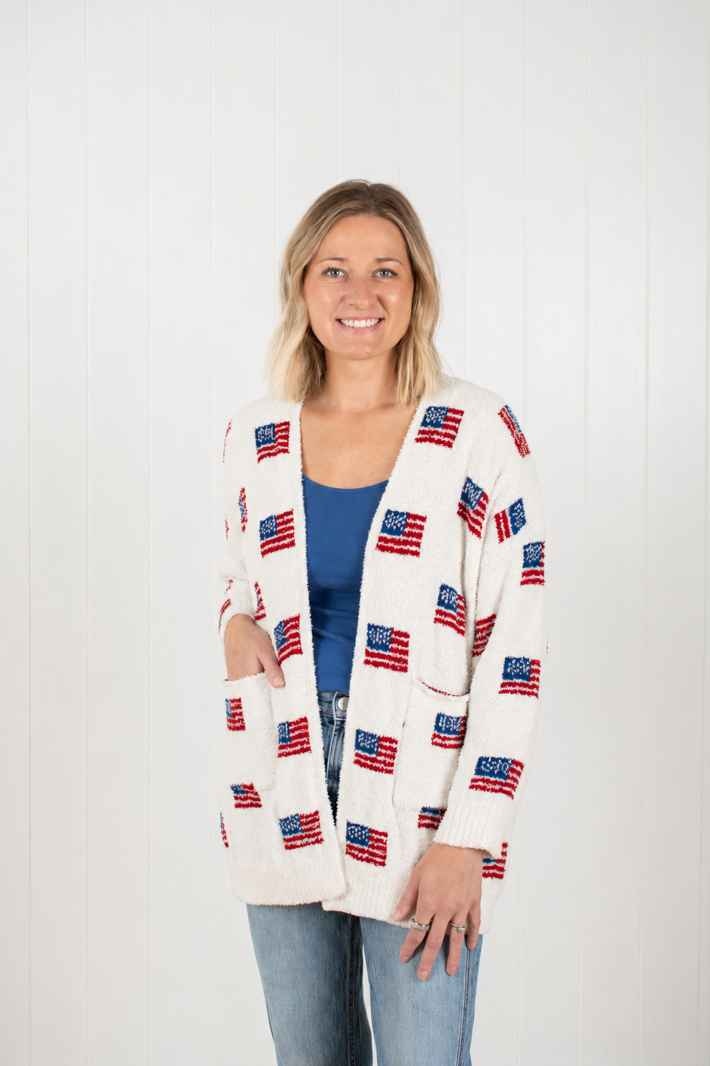 American Flag Luxe Cardigan