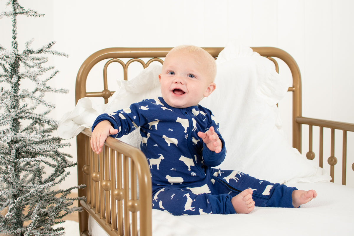 Animals & Snowflakes Baby Zippy *Preorder*