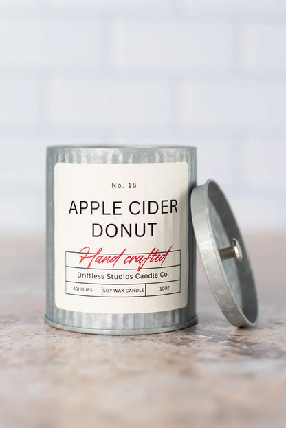 Apple Cider Donut Tin Farmhouse Candle