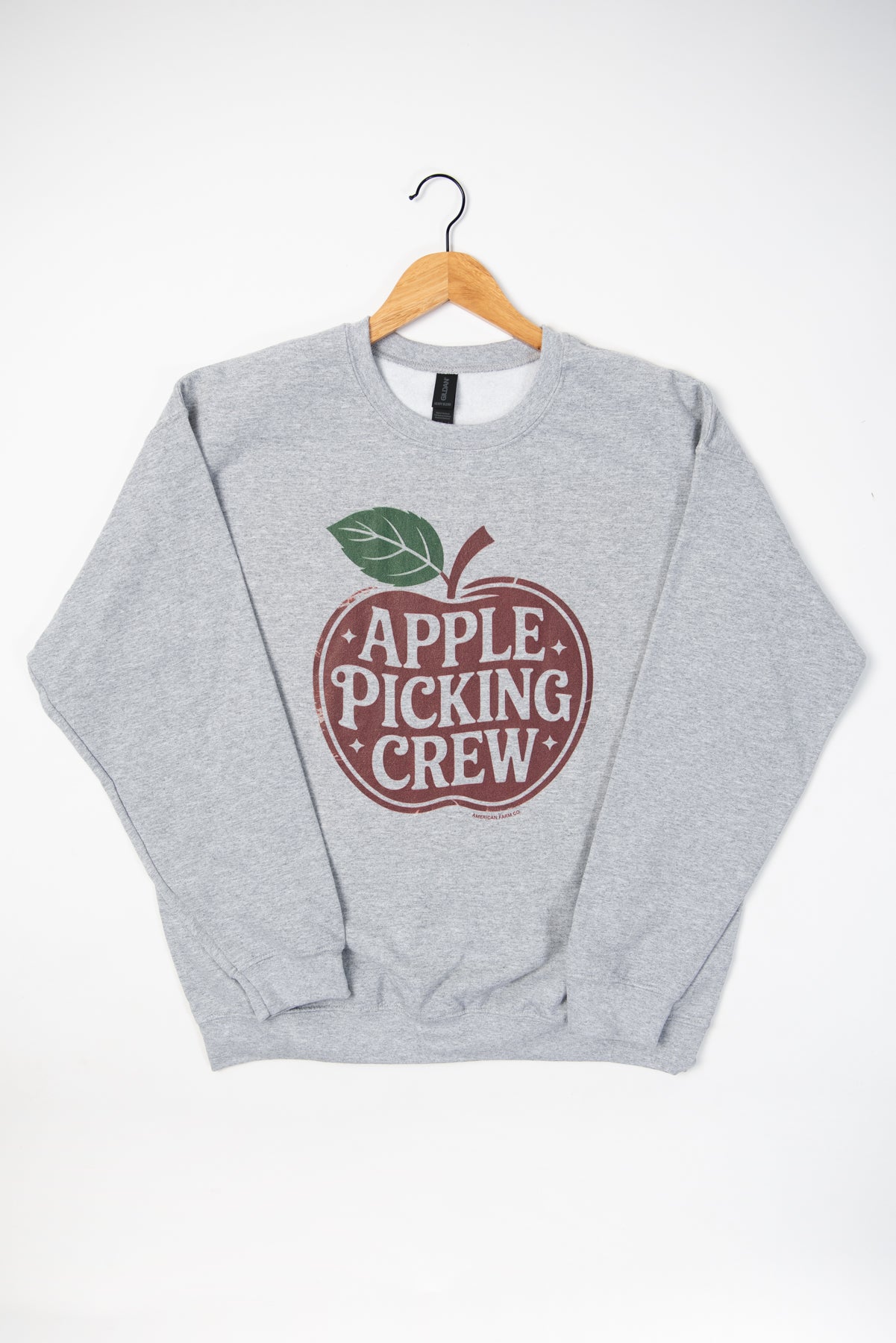 'Apple Picking Crew' Ash Crewneck