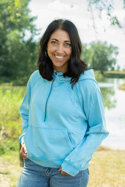 Aqua Blue Everyday 1/4 Zip