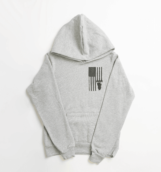 Ash 'Harvest Flag' Toddler/Youth Hoodie - American Farm Company