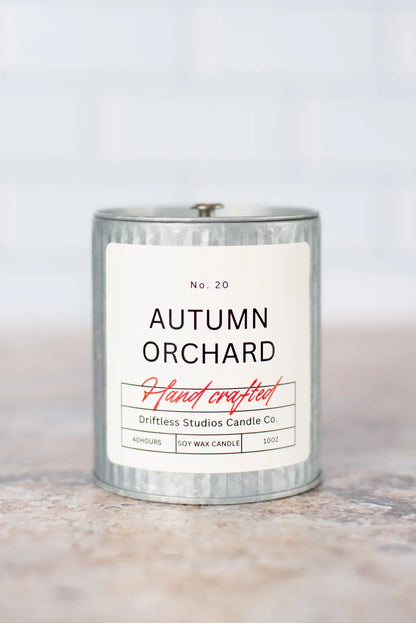 Autumn Orchard Tin Farmhouse Candle