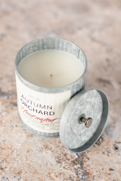 Autumn Orchard Tin Farmhouse Candle