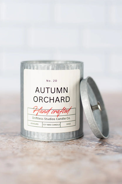 Autumn Orchard Tin Farmhouse Candle