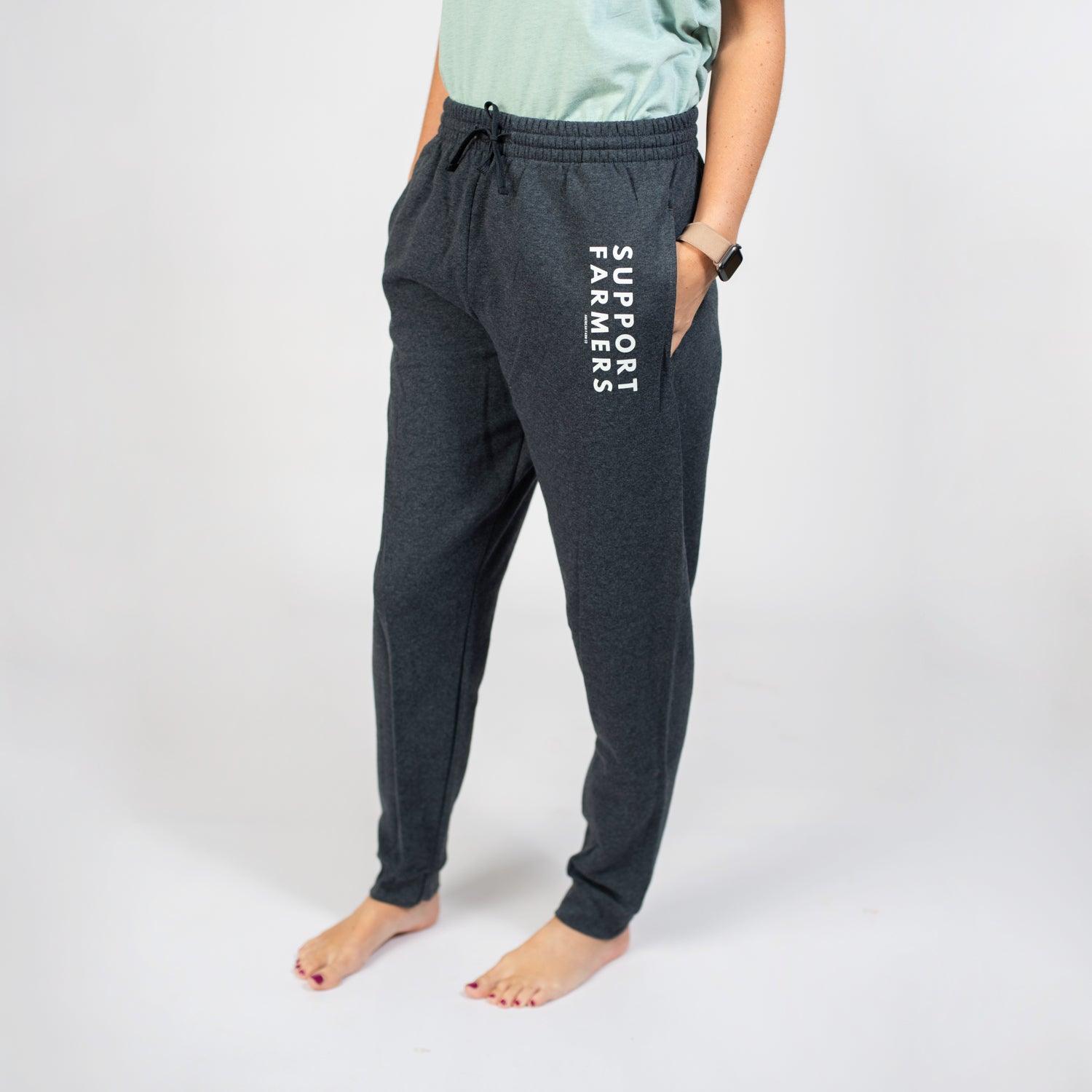 'Support Farmers' Charcoal Joggers - NEW - American Farm Company