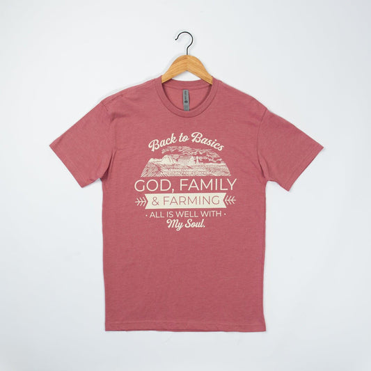 Back to Basics Mauve Essentials Tee - American Farm Company