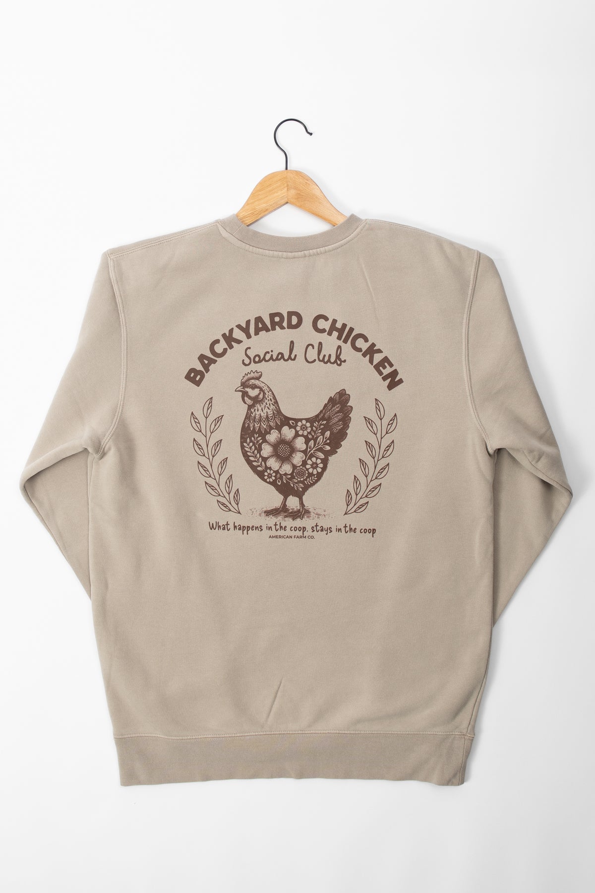 'Backyard Chicken Social Club' Crewneck